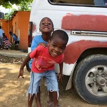 Two kids from the Euskarduna Batey, our third and final day of health workshops where we helped over 350 men, women, and children.