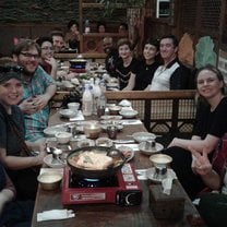 having dinner with my fellow CIEE 