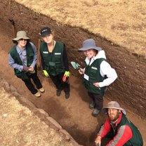 In the trench