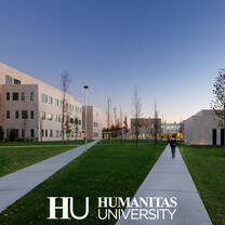 The Humanitas University Campus, built in 2017, is located in a green area just beside the Hospital and the Student House