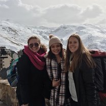 A few of my friends and I in the Sierra Nevada Mountains about a 45 minute bus ride away from Granada!