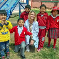 Post presentation at an elementary school on healthy eating