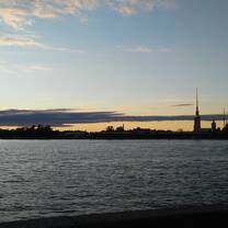 Peter and Paul Fortress, the oldest part of the city, as seen from across the Neva River