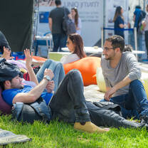 Students in the "Quad"