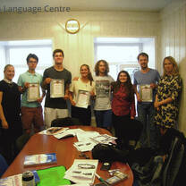 Handing over the diplomas