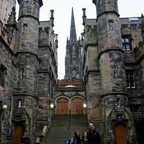 Showing off the University of Edinburgh to my visiting parents- who wouldn't want to study here??