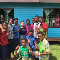 My students in their Bula wear for the goodbye and thank you ceremony