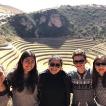 Students visiting the famous Moray Site during their excursion to Cusco. Excursion to Cusco - Study Abroad EdOdyssey