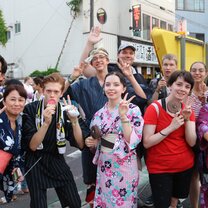 Japanese Matsuri World Campus students in Japanese summer festival