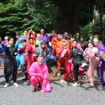 Ninja Training World Campus students in Ninja training