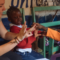 Childcare interns in Tanzania
