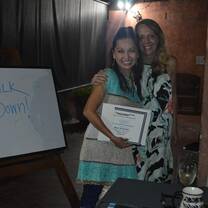 Shalla Art (me) with our super duper instructor, Karen Wilke