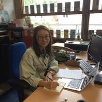 Emily enjoying her Music Industry Internships organised internship