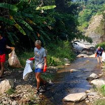 Sustainability work - river clean up.