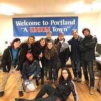 Tivnu cohort 4 participants canvas to pass a health care bill in Portland, Oregon