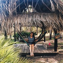 Hammocks near housing