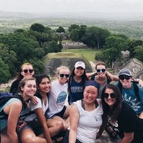 On the top of the Mayan ruins!