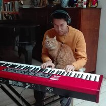 Jammin' out at my homestay