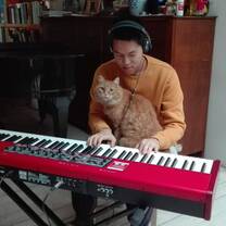 Jammin' out at my homestay