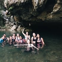 Cave tubing 