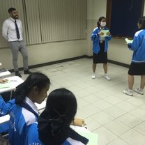 Students acting their roles