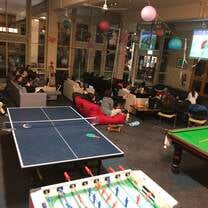 Watching the rugby game with a bunch of friends from RMC, a college on campus. 