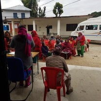 During the dental camp