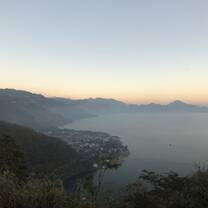 This is a view of Lake Atitlan on a bus ride back to the hotel after a clinic day.