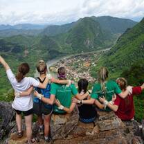Nong Khiaw Viewpoint with GIVE Family