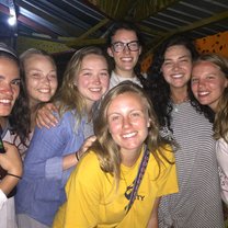 An evening on Little Corn with my GIVE girls!