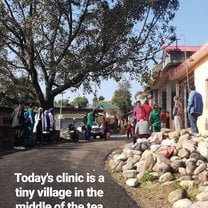 During the dental camp 