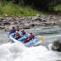 Three-hour whitewater raft through mountains