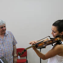 Each participant is paired with a teacher based on his or her level of musicianship and style