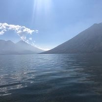 This is the boat ride we took on Lake Atitlan.