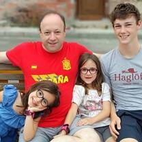 The founder, Fernando, and his family