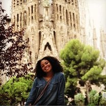 Me at La Sagrada Familia