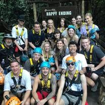 Zip lining