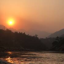 This is the Trishuli River that we raft on!