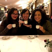 Coffee with some friends at Chez Françoise 