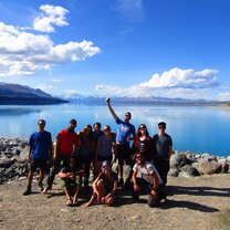 Group photo on our guide practice road trip 