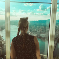 overlooking the city of Seoul 