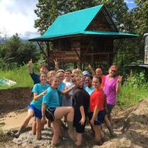 Getting our hands dirty volunteering