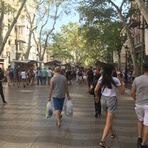 The streets of Las Ramblas