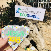 The Welcome to EcoSwell sign