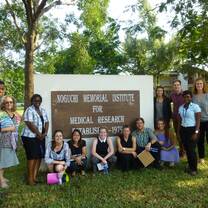 Students visit a research institute