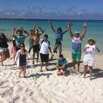IEP students at the beach
