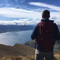 Top of Isthmus Peak in Wanaka, NZ
