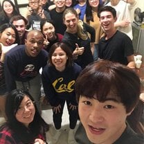 Having a good time with classmates