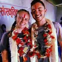 Welcome Ceremony in Paslang Village (and Ethan's well timed blink)