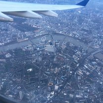 Flying into London!